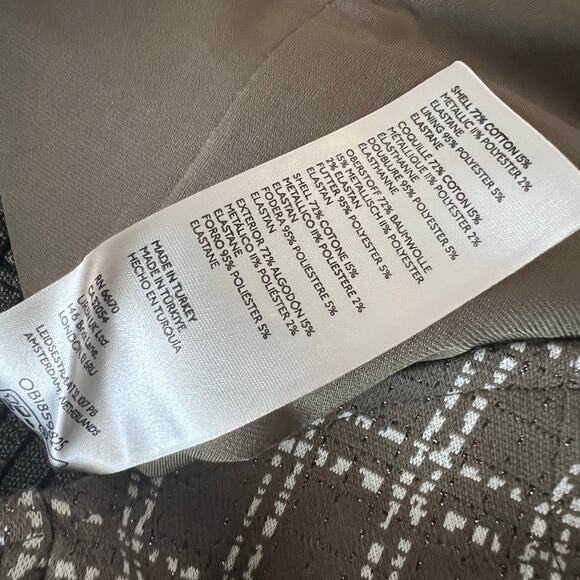 Anthropologie Maeve Strapless Corset Top Olive Green Metallic Sweetheart Medium - Picture 6 of 8